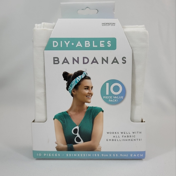 DIYables 10 Piece Pack Cotton Bandana - Picture 9 of 9
